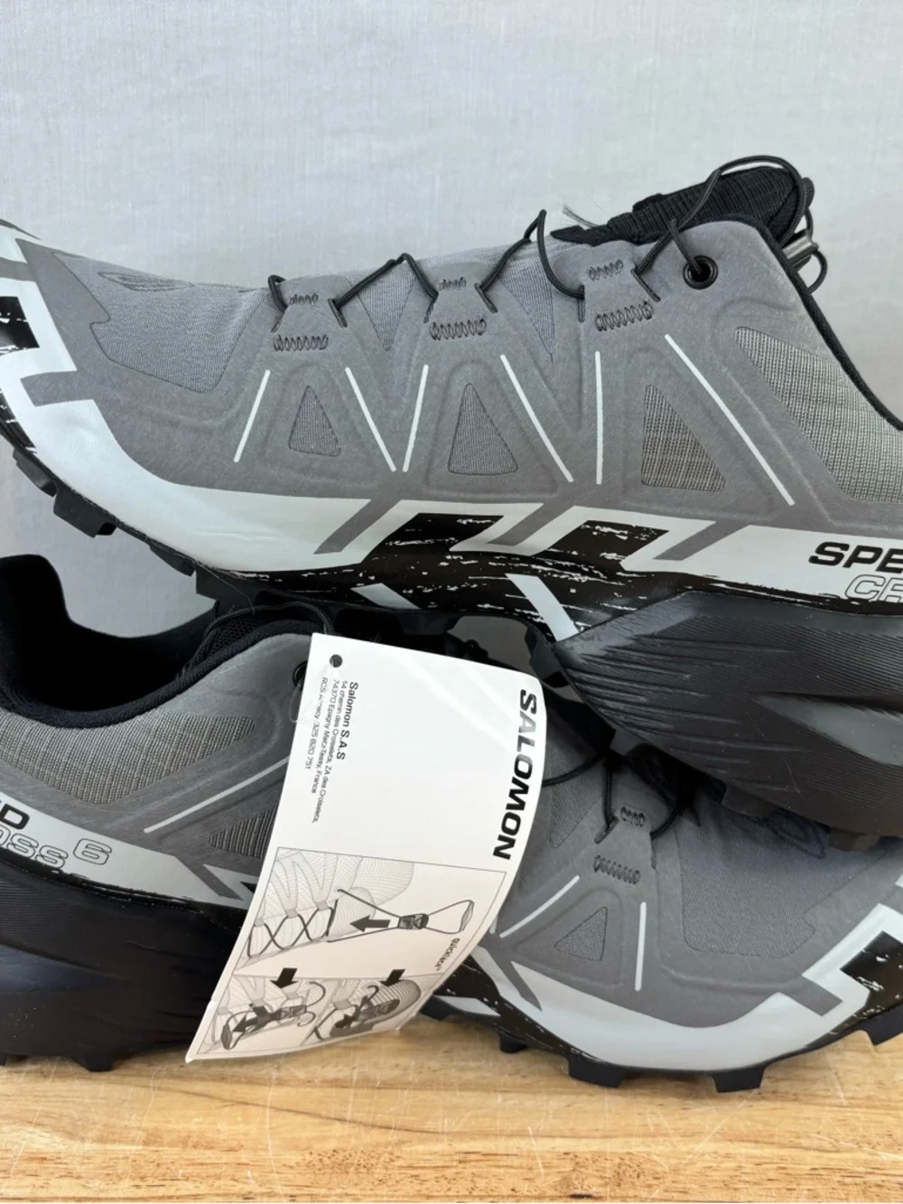 Salomon Speed Cross 6 Running Trail Hiking Shoes, Men’s 9 - Brand New - Picture 4 of 6